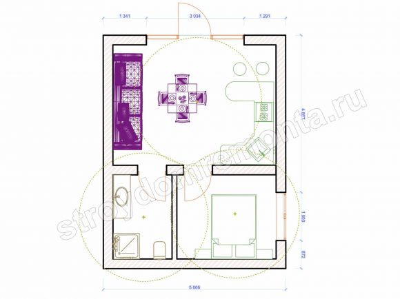 Дом кирпичный 35 м2, имитация брусом, дом сдан в сентябре 2022 г.. Фото 6